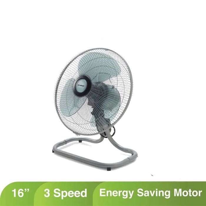 Khind FF1611 Floor Fan 16" Silver | TBM Online