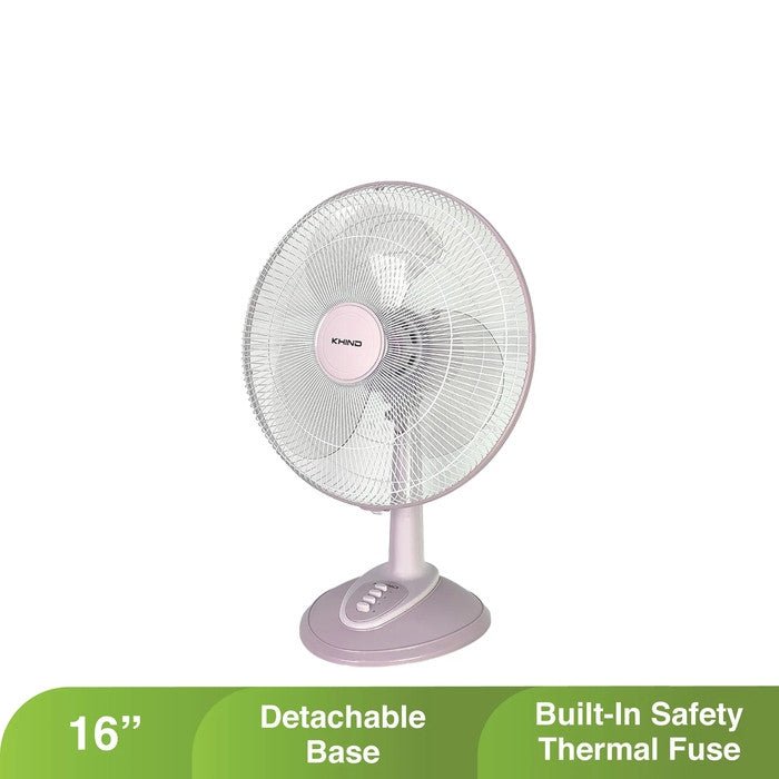 Khind TF1610SE Table Fan 16" Sweet Lavender | TBM Online