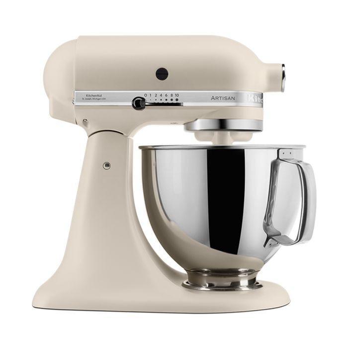 KitchenAid 5KSM175PSBFL Stand Mixer Artisan With Twin Bowls 4.8L Fresh Linen | TBM Online