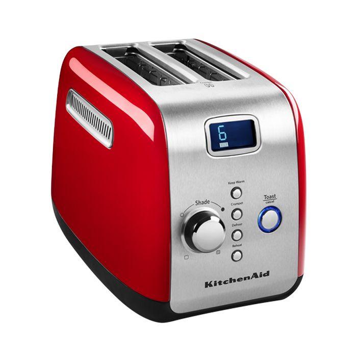 KitchenAid 5KMT223GER Toaster 2 Slide Empire Red | TBM Online