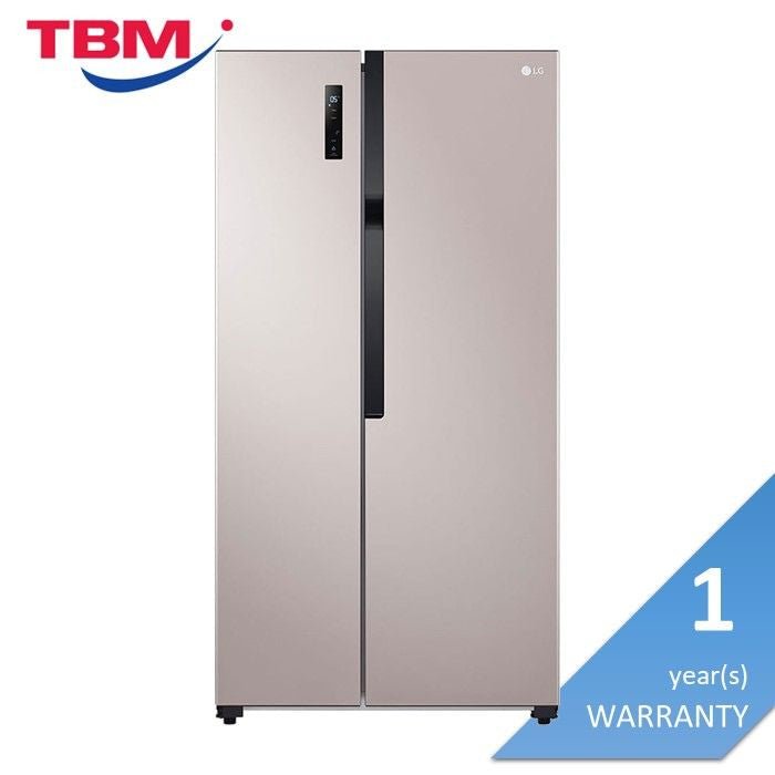 LG GC-B507PGAM Side By Side Fridge 508L Inverter Linear Cooling Gold | TBM - Your Neighbourhood Electrical Store