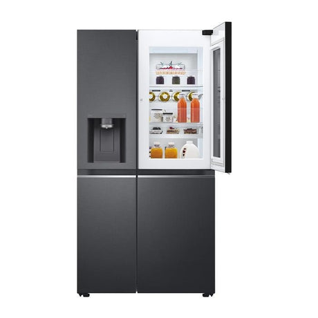 LG GC-X257CQES Fridge Side By Side Smart Inverter Wifi N635L Matte Black | TBM Online