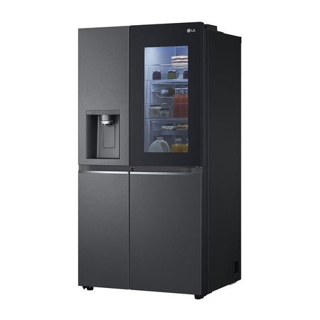 LG GC-X257CQES Fridge Side By Side Smart Inverter Wifi N635L Matte Black | TBM Online