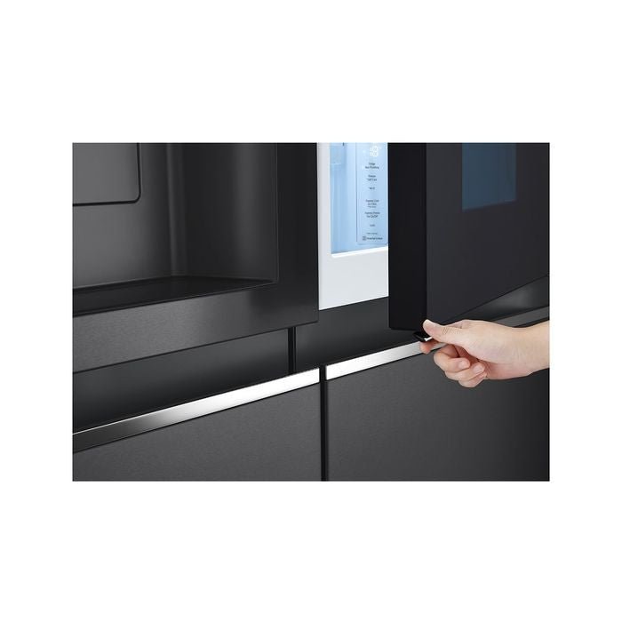 LG GC-X257CQES Fridge Side By Side Smart Inverter Wifi N635L Matte Black | TBM Online