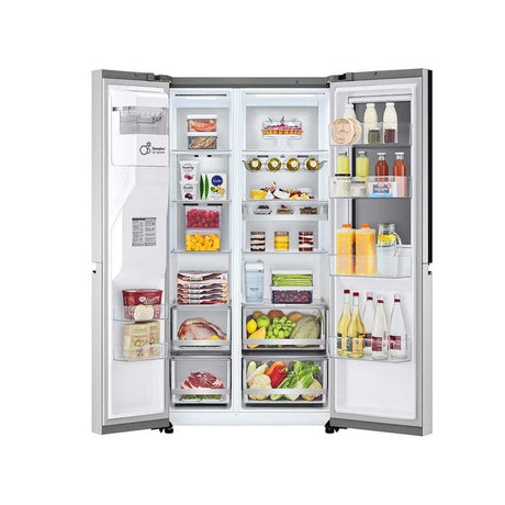 LG GC-X257CSES Side-By-Side Fridge Smart Inverter WiFi N635L Noble Silver | TBM Online