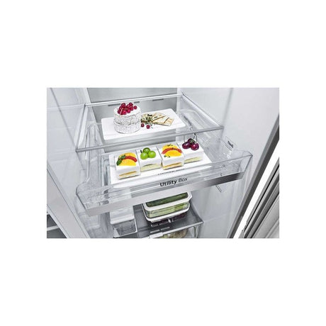 LG GC-X257CSES Side-By-Side Fridge Smart Inverter WiFi N635L Noble Silver | TBM Online