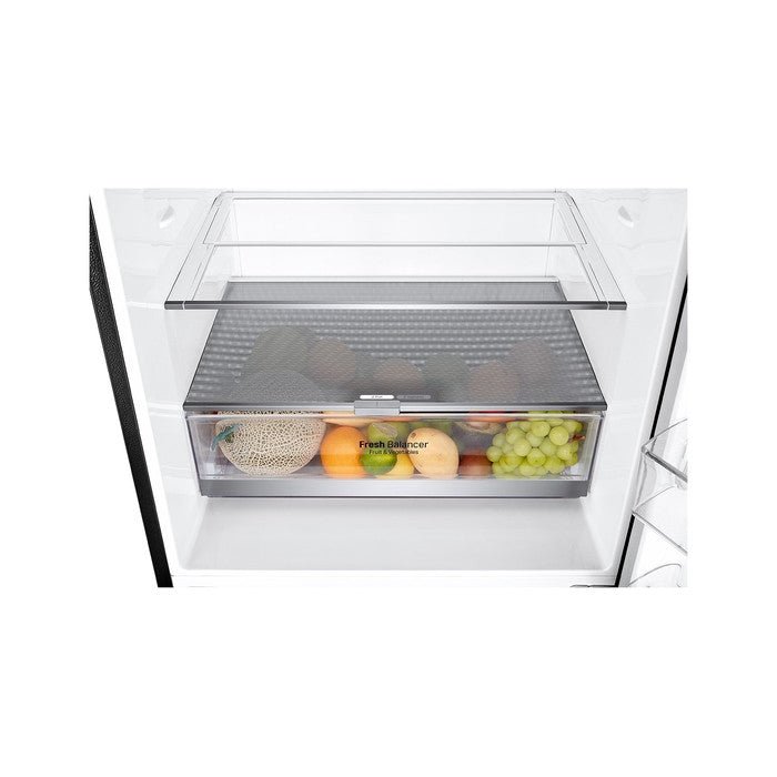 LG GC-B529NQCM 2 Doors Fridge 420L Trimless Tempered Glass Shelf Matte Black | TBM Online