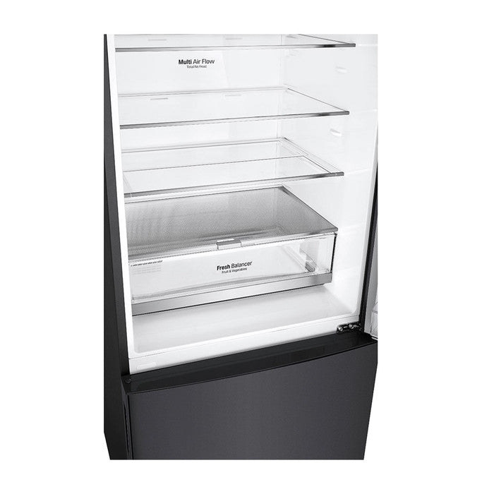 LG GC-B529NQCM 2 Doors Fridge 420L Trimless Tempered Glass Shelf Matte Black | TBM Online