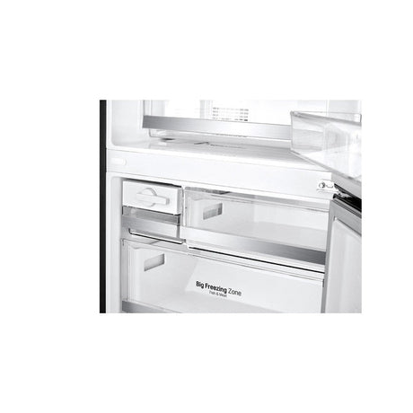 LG GC-B529NQCM 2 Doors Fridge 420L Trimless Tempered Glass Shelf Matte Black | TBM Online