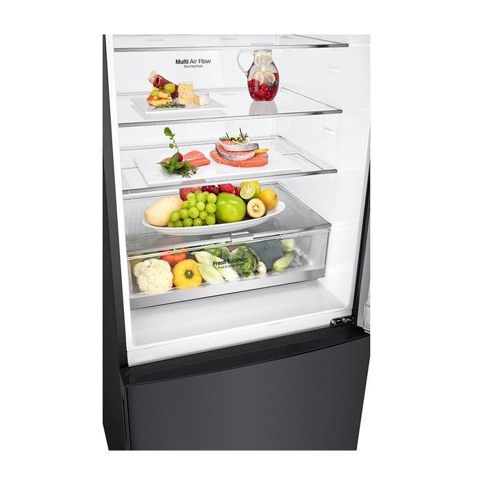 LG GC-B529NQCM 2 Doors Fridge 420L Trimless Tempered Glass Shelf Matte Black | TBM Online