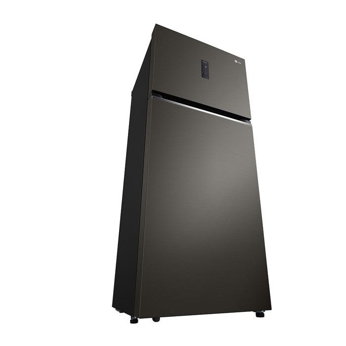 LG GN-B372PXBK 2 Doors Fridge Inverter Door Cooling Multi Air Flow N375L Black Steel | TBM Online