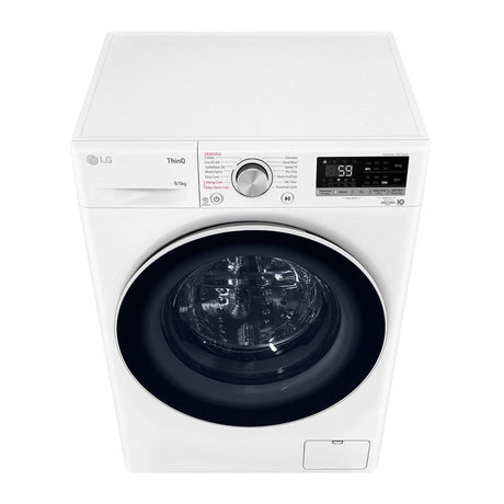 LG FV1209D4W Front Load Washer 9.0 kg Dryer With AI Direct Drive & Steam 5.0 kg | TBM Online