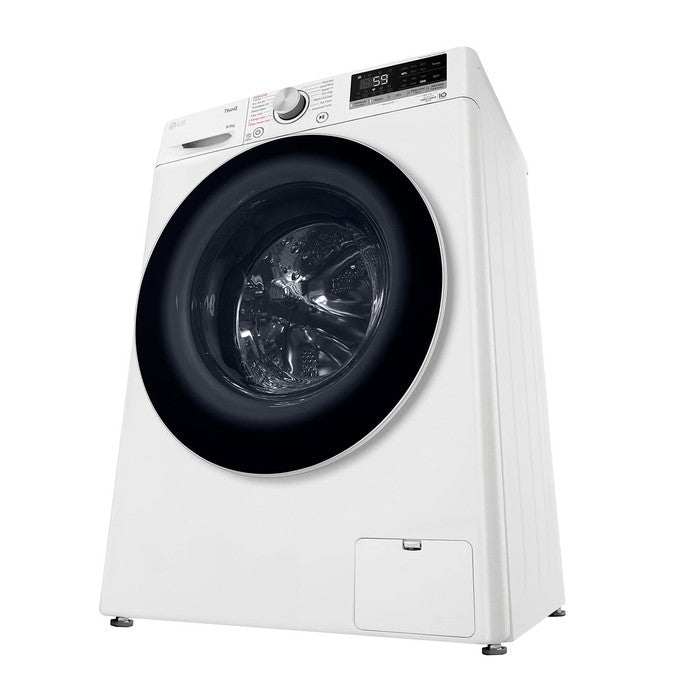 LG FV1209D4W Front Load Washer 9.0 kg Dryer With AI Direct Drive & Steam 5.0 kg | TBM Online