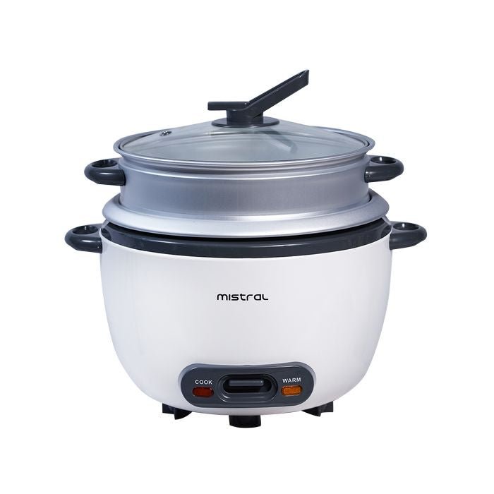 Mistral MRC18D Rice Cooker 1.8L With Steam Tray | TBM - Your Neighbourhood Electrical Store