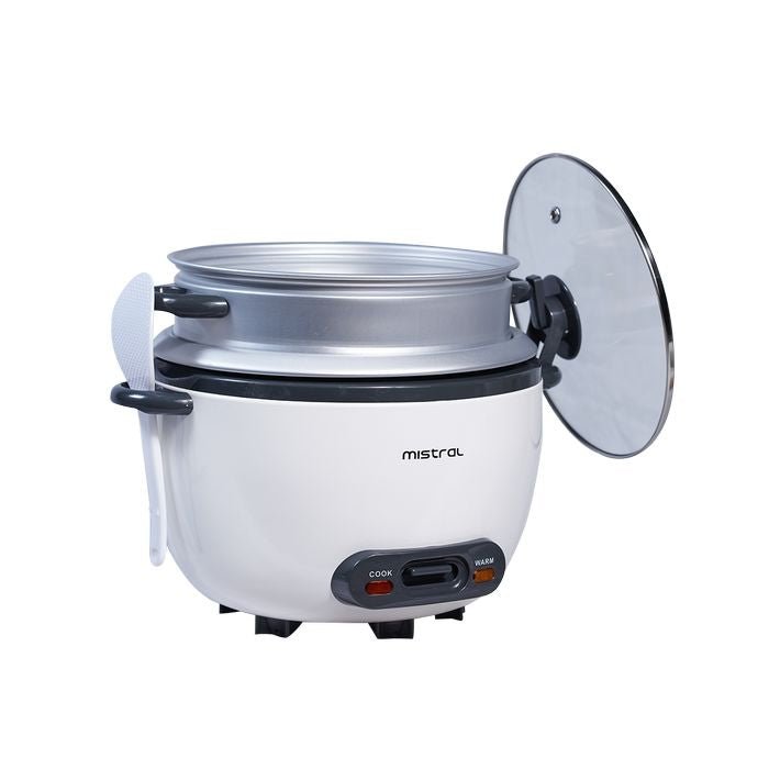 Mistral MRC18D Rice Cooker 1.8L With Steam Tray | TBM - Your Neighbourhood Electrical Store