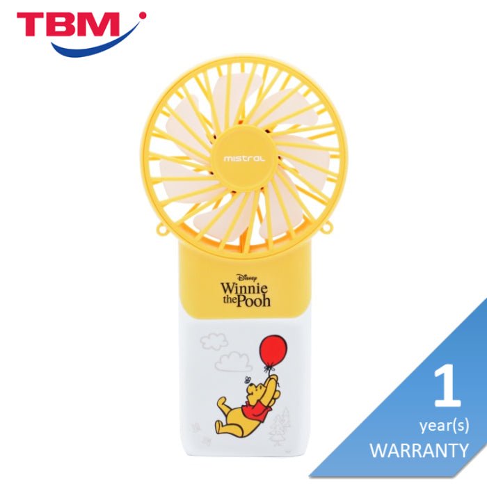 Mistral MRF500-PHB Disney Rechargeable Usb Fan Winnie The Pooh Balloon | TBM - Your Neighbourhood Electrical Store
