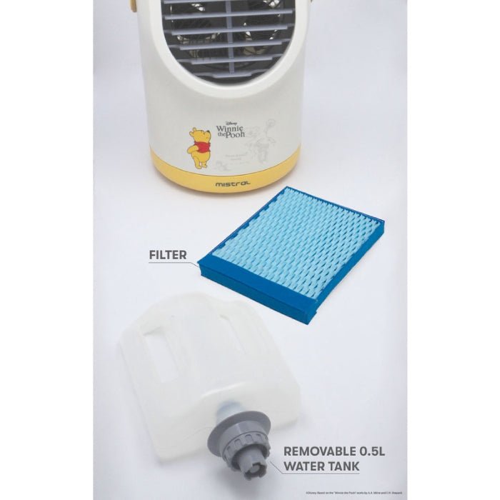 Mistral MAC005-PH Disney Rechargeable Usb Air Cooler Winnie The Pooh | TBM - Your Neighbourhood Electrical Store