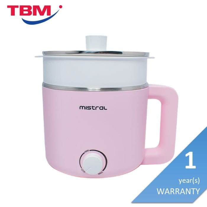 Mistral MEC3015 PINK Multi Pot With Steam Tray 1.5L | TBM Online