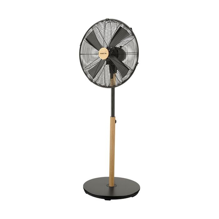 Mistral MSF1615M Stand Fan 16" Color Black & Wood | TBM - Your Neighbourhood Electrical Store
