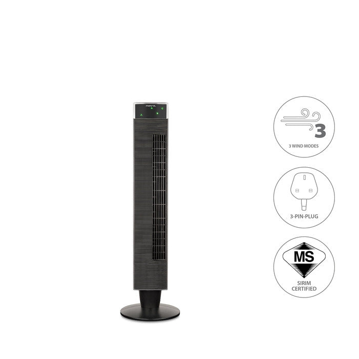 Mistral MFD-640R Tower Fan LED Display 3 Speeds Remote | TBM Online