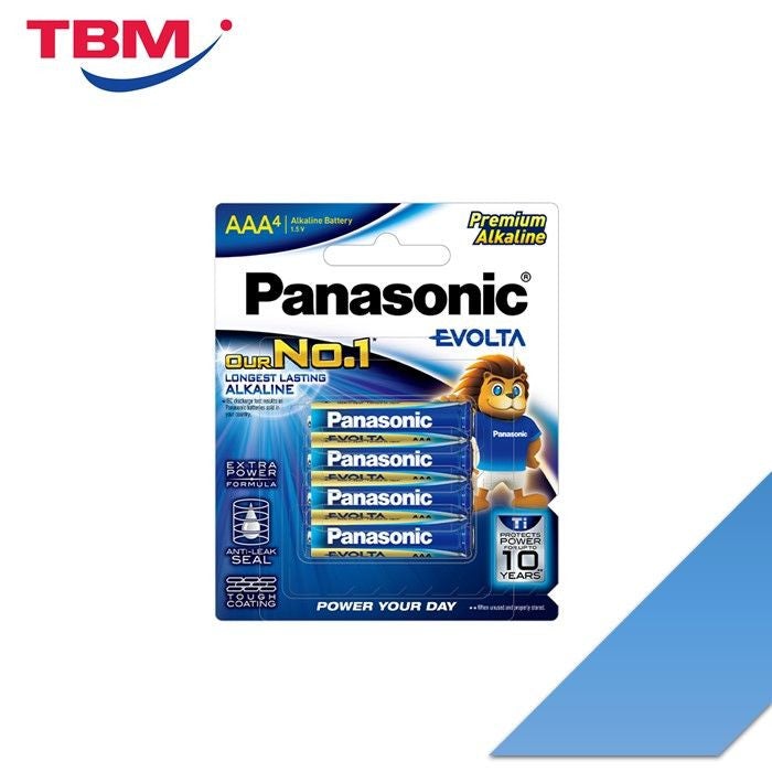 Panasonic LR03EG/4B1F Batt AAA-Size Alkaline 4PCS Pack | TBM - Your Neighbourhood Electrical Store