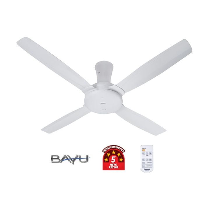 Panasonic F-M14CZVBWH Ceiling Fan BAYU 4 Blade White | TBM - Your Neighbourhood Electrical Store