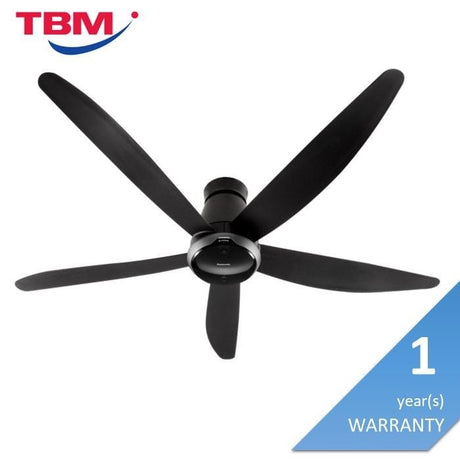 Panasonic F-M15MEVBKQH Ceiling Fan 60" NANOE X DC Motor Econavi Short Pipe Black | TBM Online