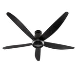 Panasonic F-M15MEVBKQH Ceiling Fan 60" NANOE X DC Motor Econavi Short Pipe Black | TBM Online
