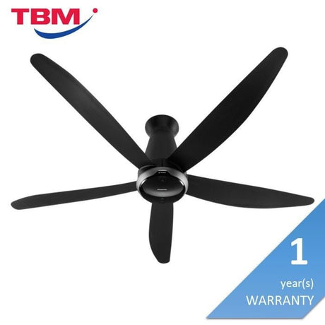 Panasonic F-M15MEVBKRH Ceiling Fan 60" NANOE X DC Motor Econavi Long Pipe Black | TBM Online