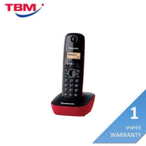 Panasonic KX-TG1611MLR Cordless Phone Basic Dect Non Expandable Red | TBM Online