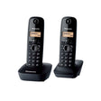 Panasonic KX-TG1612MLH Twin Cordless Phone Dect Non Expandable Black | TBM Online