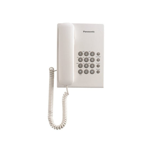 Panasonic KX-TS500MLW Single Line Phone SLT White | TBM Online