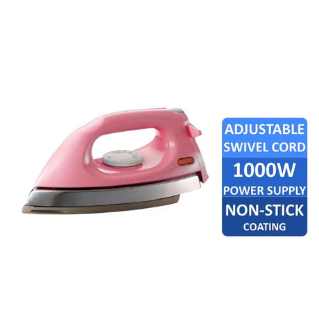 Panasonic NI-415EWT PC 1.6KG Teflon Base Dry Iron Pink | TBM Online