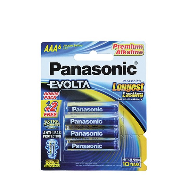 Panasonic LR03EG/6B2F Batt AAA-Size Alkaline 6PCS Pack | TBM Online