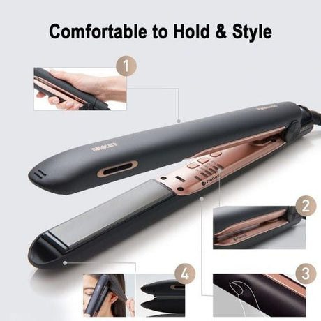 Panasonic EH-HS99-K655 Hair Straightener Platinum -Ve Ion | TBM Online
