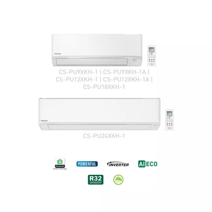 Panasonic IN:CS-PU9XKH-1A Air Cond 1.0HP Standard Inverter Gas R32 BTU 9480 | TBM Online