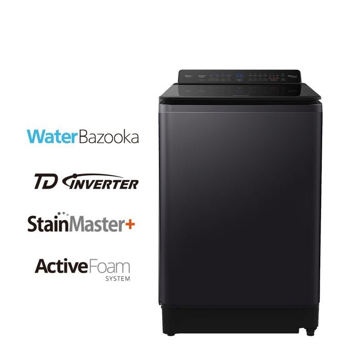 Panasonic NA-FD18V1BRT Top Load Washer 18.0KG Active Foam TD Inverter Hot Water Wash | TBM Online