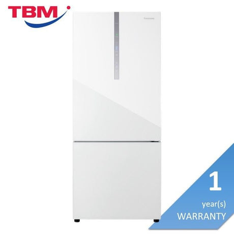 Panasonic NR-BX421WGWM Fridge 2 Doors G422L Econavi Inverter BlueAG Prime Fresh+ Glass White | TBM Online