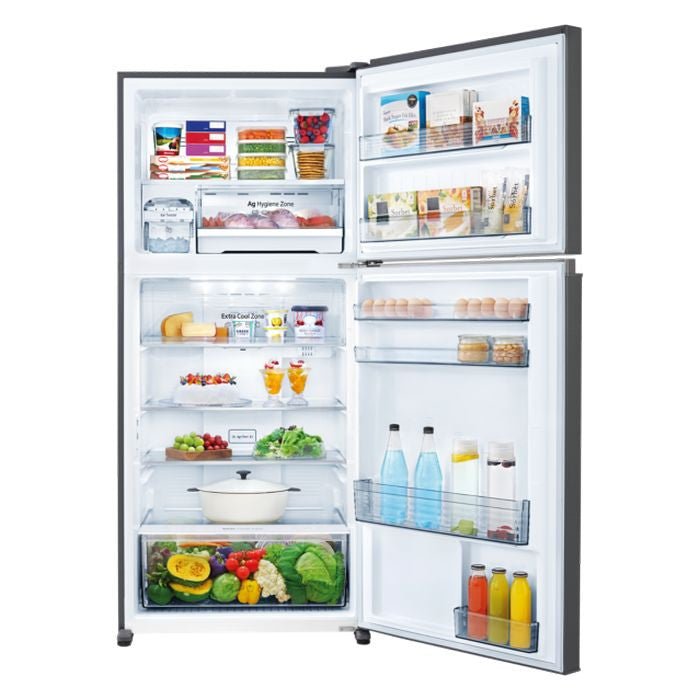 Panasonic NR-TZ601BPKM Fridge 2 Doors G601L Inverter Top Freezer Glossy Look Black | TBM Online