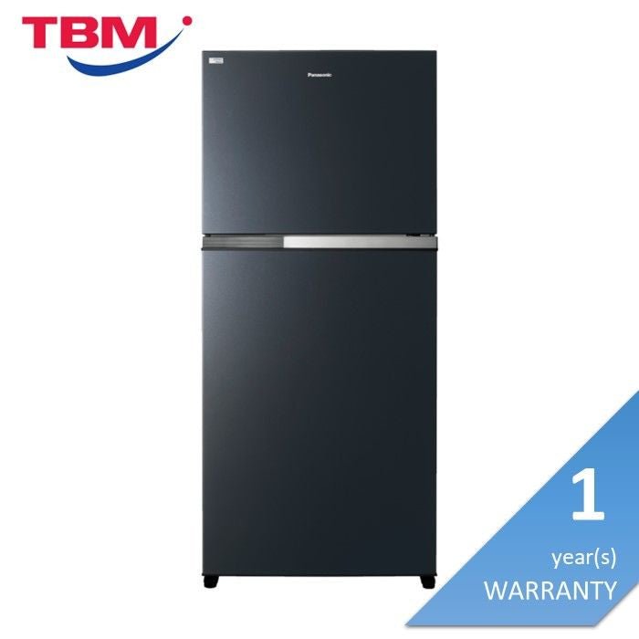 Panasonic NR-TZ601BPKM Fridge 2 Doors G601L Inverter Top Freezer Glossy Look Black | TBM Online