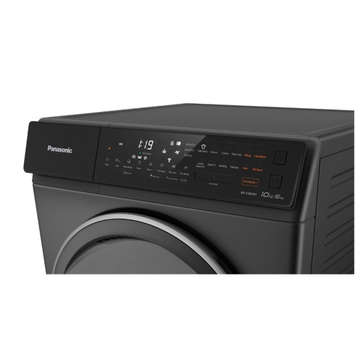 Panasonic NA-S106FR1BM Front Load Washer 10.0kg Dryer With AI Smart Wash 6.0kg | TBM Online