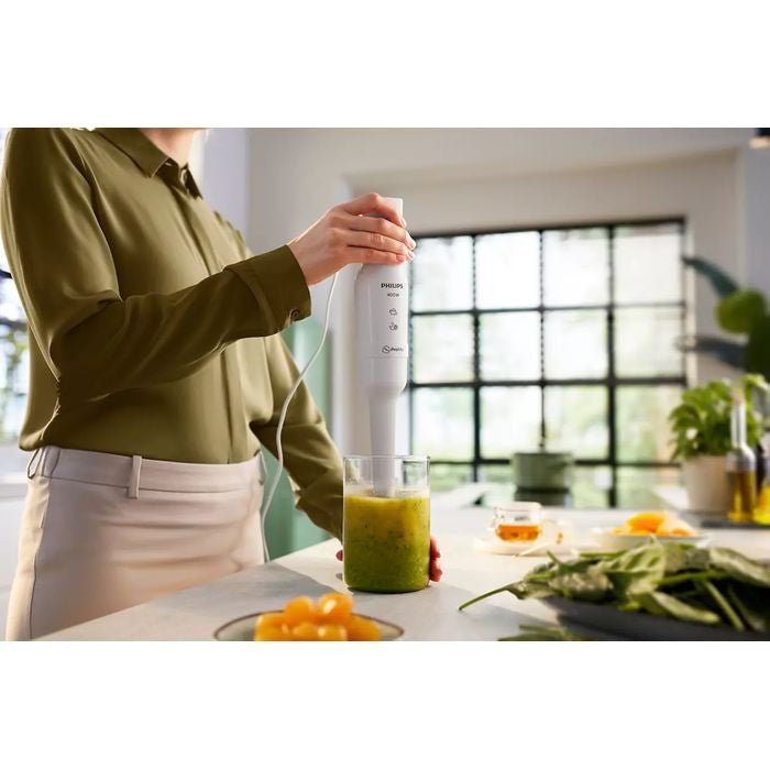 Philips HR2520/01 Hand Blender Daily Collection 550W Promix Plastic Bar 0.5L Beaker + Chopper + Whisk | TBM Online