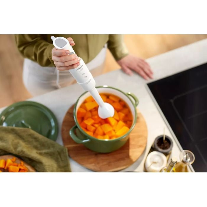 Philips HR2520/01 Hand Blender Daily Collection 550W Promix Plastic Bar 0.5L Beaker + Chopper + Whisk | TBM Online