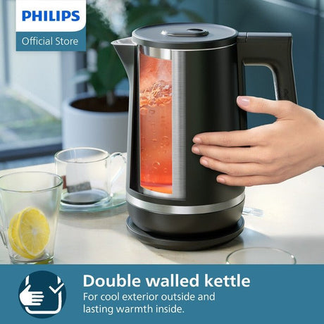 Philips HD9395/90 Double Wall Kettle 5000 Series 2200W 1.7L | TBM Online