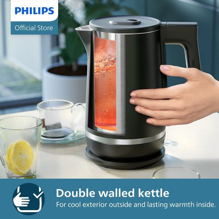 Philips HD9396/90 Double Wall Kettle 7000 Series 2200W 1.7L | TBM Online