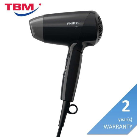 Philips BHC010/13 Hair Dryer Essential Care Compact 1200W (Foldable Black) | TBM Online