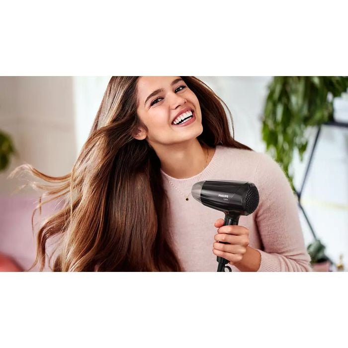 Philips BHC010/13 Hair Dryer Essential Care Compact 1200W (Foldable Black) | TBM - Your Neighbourhood Electrical Store