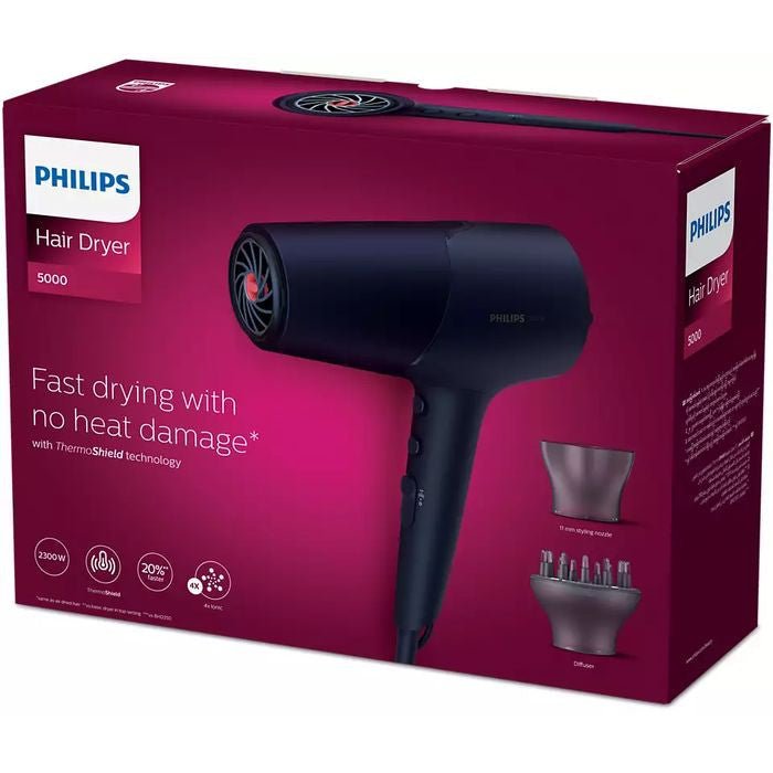 Philips BHD510/03 Hair Dryer 5000 Thermosense 4X Ions 2300W | TBM Online
