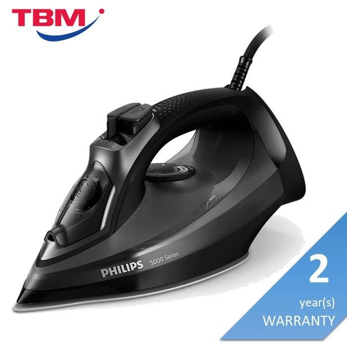 Philips DST5040/86 Steam Iron 5000 Series 2600W Auto Off Function | TBM - Your Neighbourhood Electrical Store