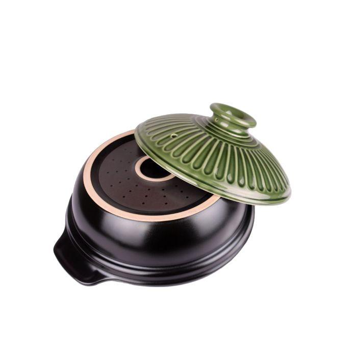 Color King 3490-2400 PG Ceramic Hot Pot 2400ML Pine Green | TBM Online